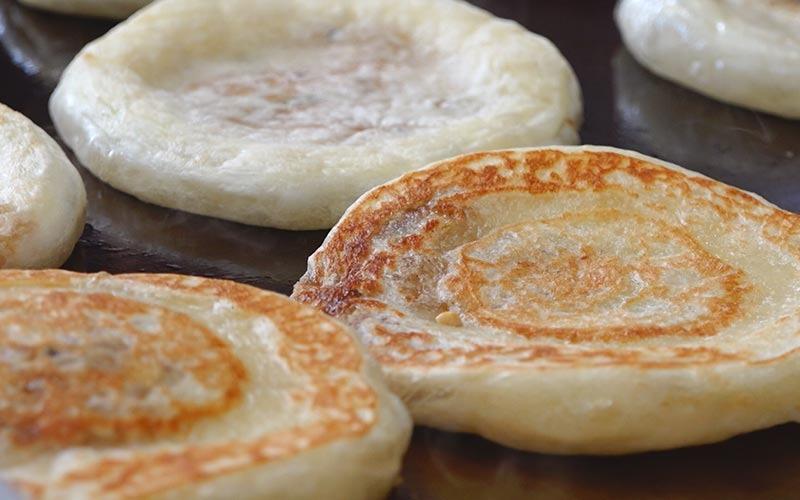 Pancake Coréen fourré au sirop de sucre brun