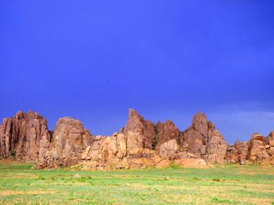 Rocky formations of Ikh Gazariin Chuluu