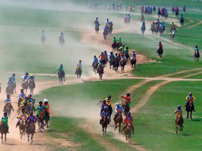 Horse Racing at Naadam Festival