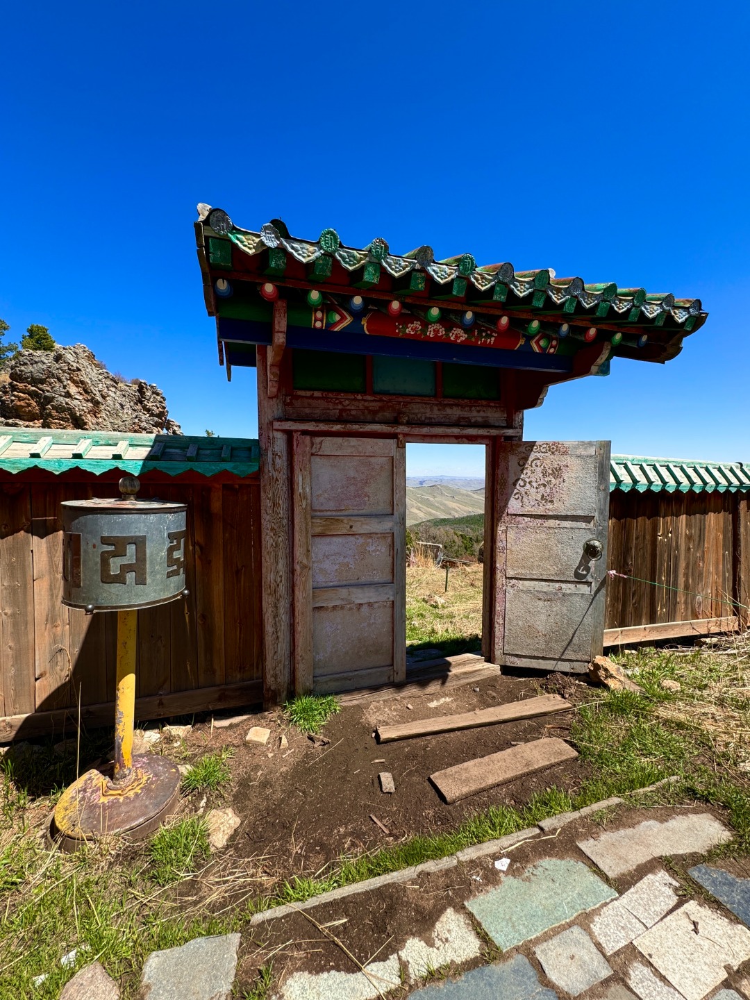 Porte traditionnelle Mongolie