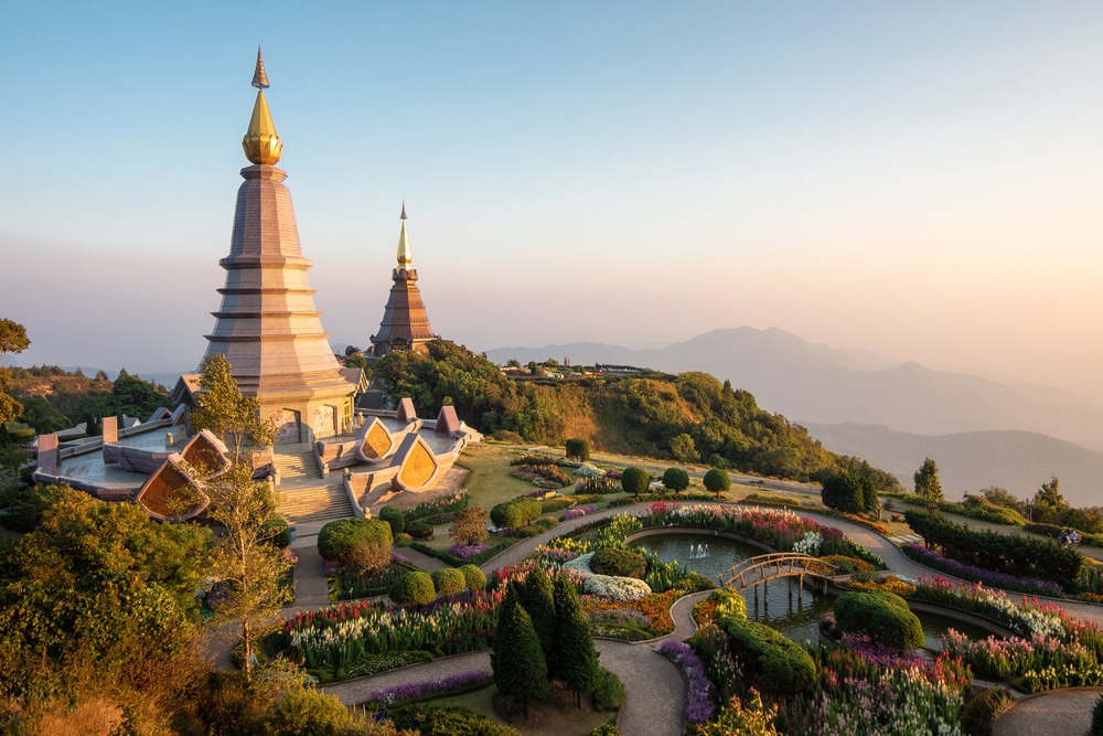 Temple thaïlandais, Doi Inthanon, nord de la Thaïlande