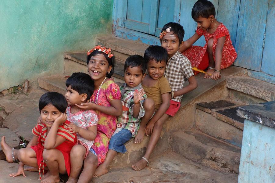 Voyager avec des enfants en Inde