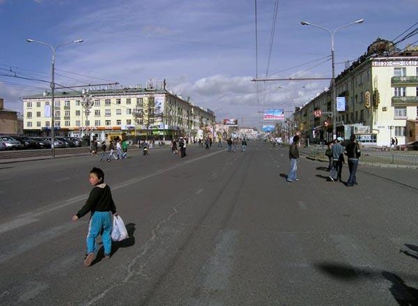 Manifestation dans les rues d'Ulaanbaatar