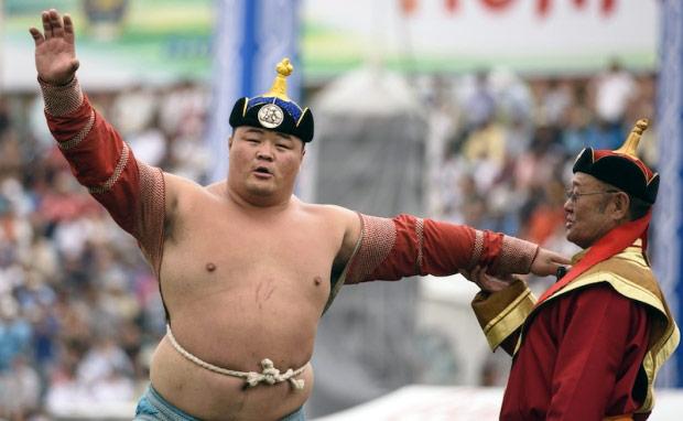 Le Lion National : champion de lutte du Naadam