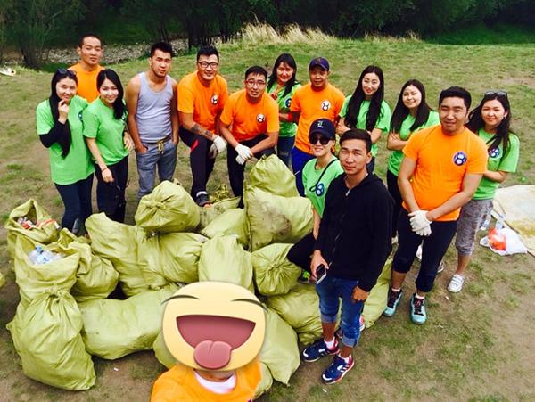 Le défi #Hogbucketchallenge pour nettoyer la Mongolie
