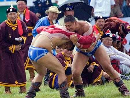 Le Lion National : champion de lutte du Naadam
