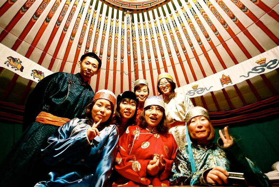 Mongolian traditional clothes