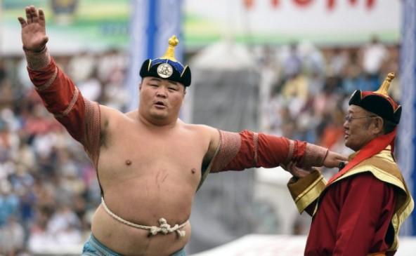 The National Lion: Naadam wrestling champion